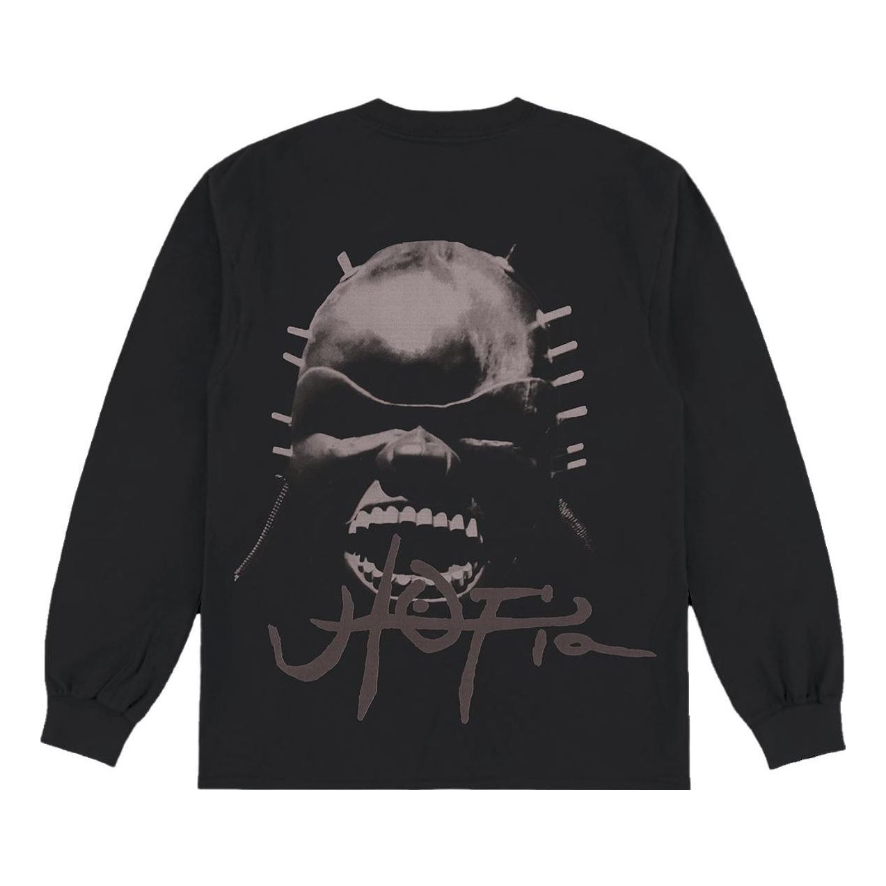 T-paita Cactus Jack by Travis Scott Travis Scott Utopia A1 Long Sleeve T-Shirt Musta | TSUT-BS11, 0