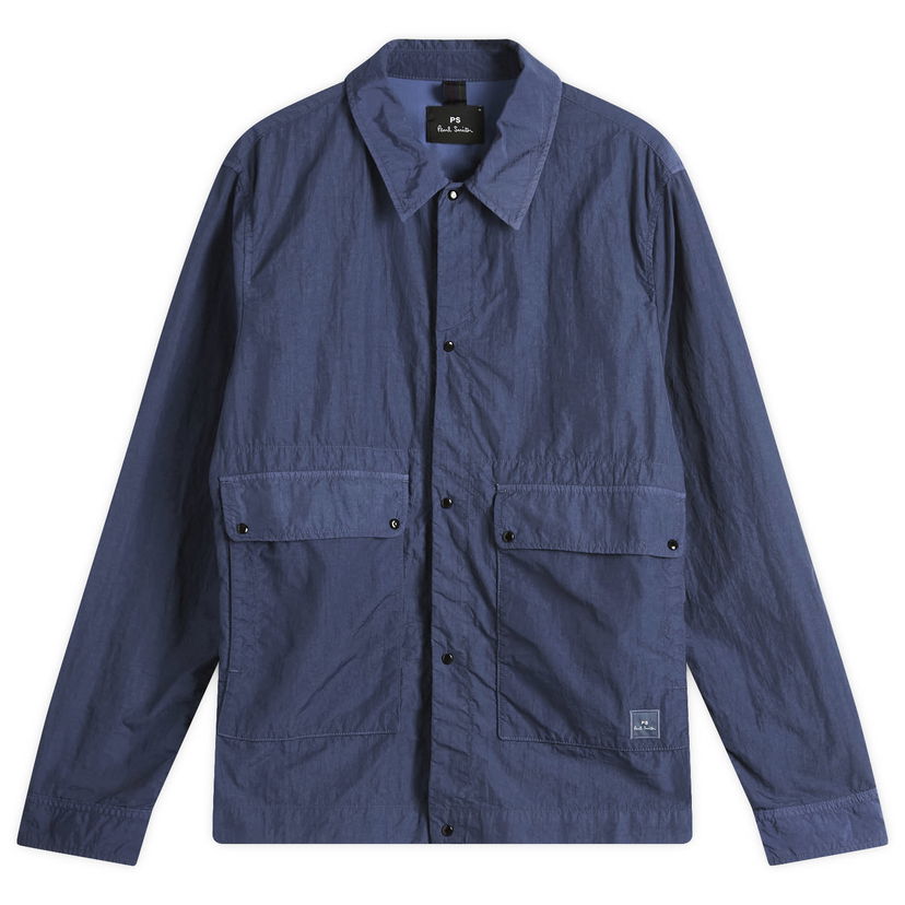 Takki Paul Smith Paul Smith Unlined Two-Pocket Jacket, Size Large Sininen | M2R-453Z-P22257-47