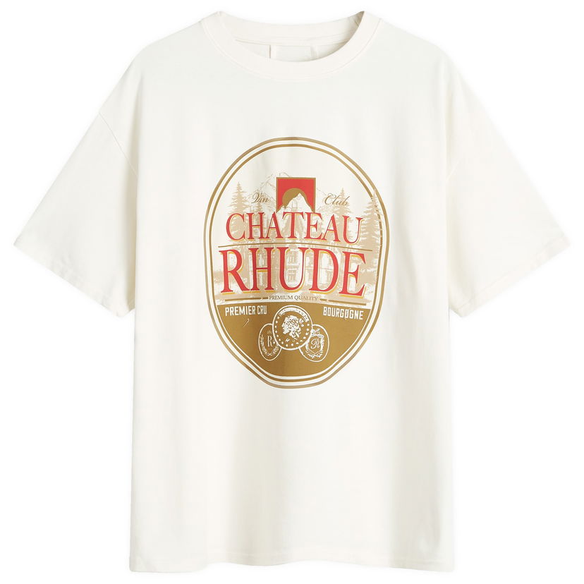 T-paita Rhude Premier Cru T-Shirt Large Valkoinen | RHFW24TT110120241