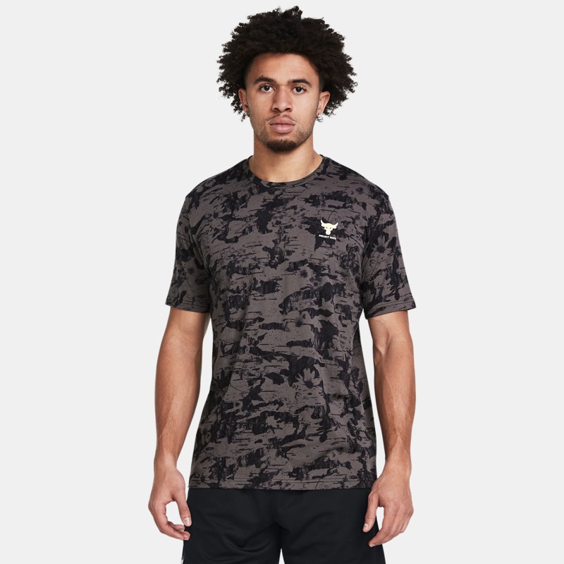 T-paita Under Armour Project Rock Payoff Kurzarm-Shirt Harmaa | 1383194-176