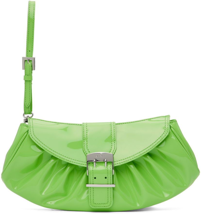 Käsilaukku BY FAR BY FAR Glami Ruched Clutch Vihreä | 23CRGLAUFRGPMED