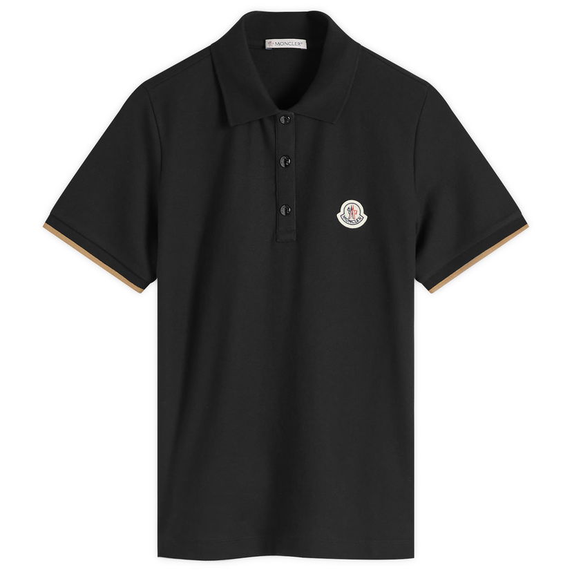 Poolopaita Moncler Short Sleeve Logo Polo Musta | 8A000-01-84720-999