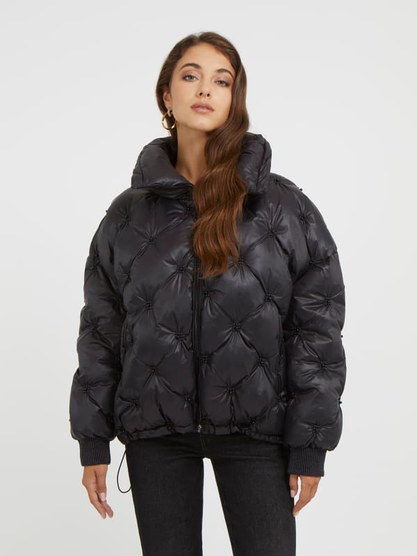 Puffer takki GUESS Pearls Musta | W3BL44WFR60, 0