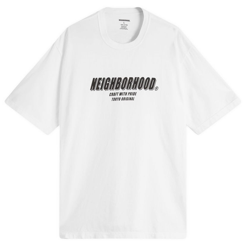 T-paita Neighborhood Neighborhood SS-1 T-Shirt, Size Large Valkoinen | 251PCNH-ST01-WHT