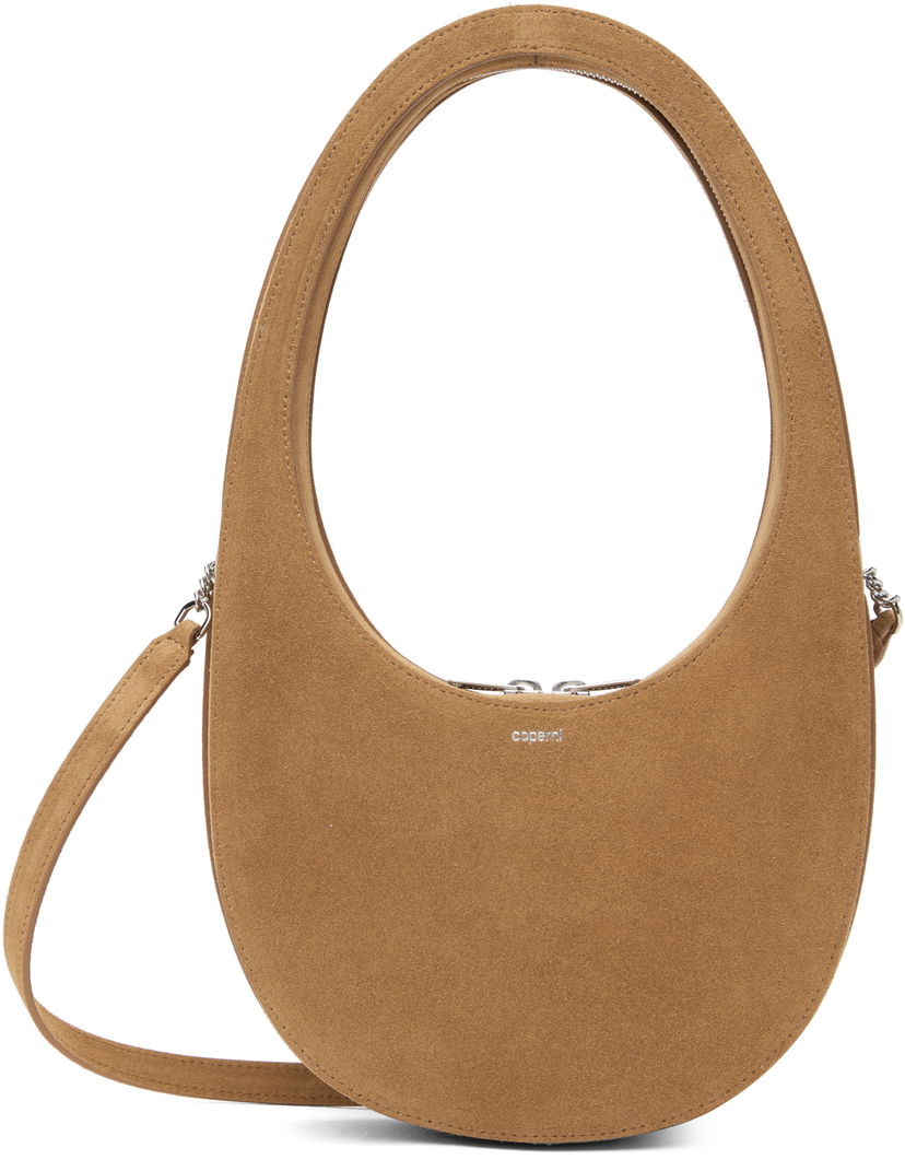 Käsilaukku Coperni Coperni Swipe Suede Crossbody Bag Ruskea | COPBA38F6049