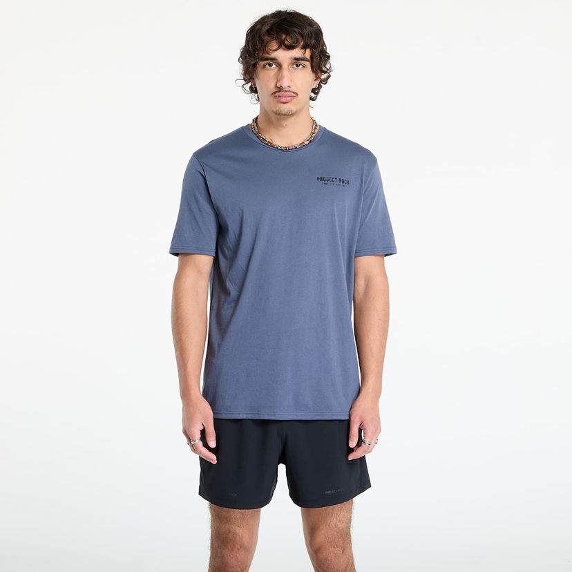 T-paita Under Armour Project Rock Q3 SS T-Shirt Sininen | 6005026-044