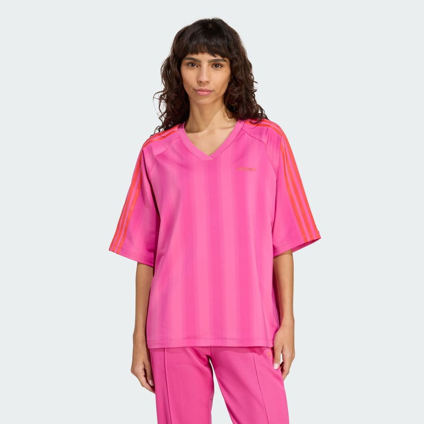 T-paita adidas Performance Linear Logo Relaxed Fit T-Shirt Vaaleanpunainen | JW6021