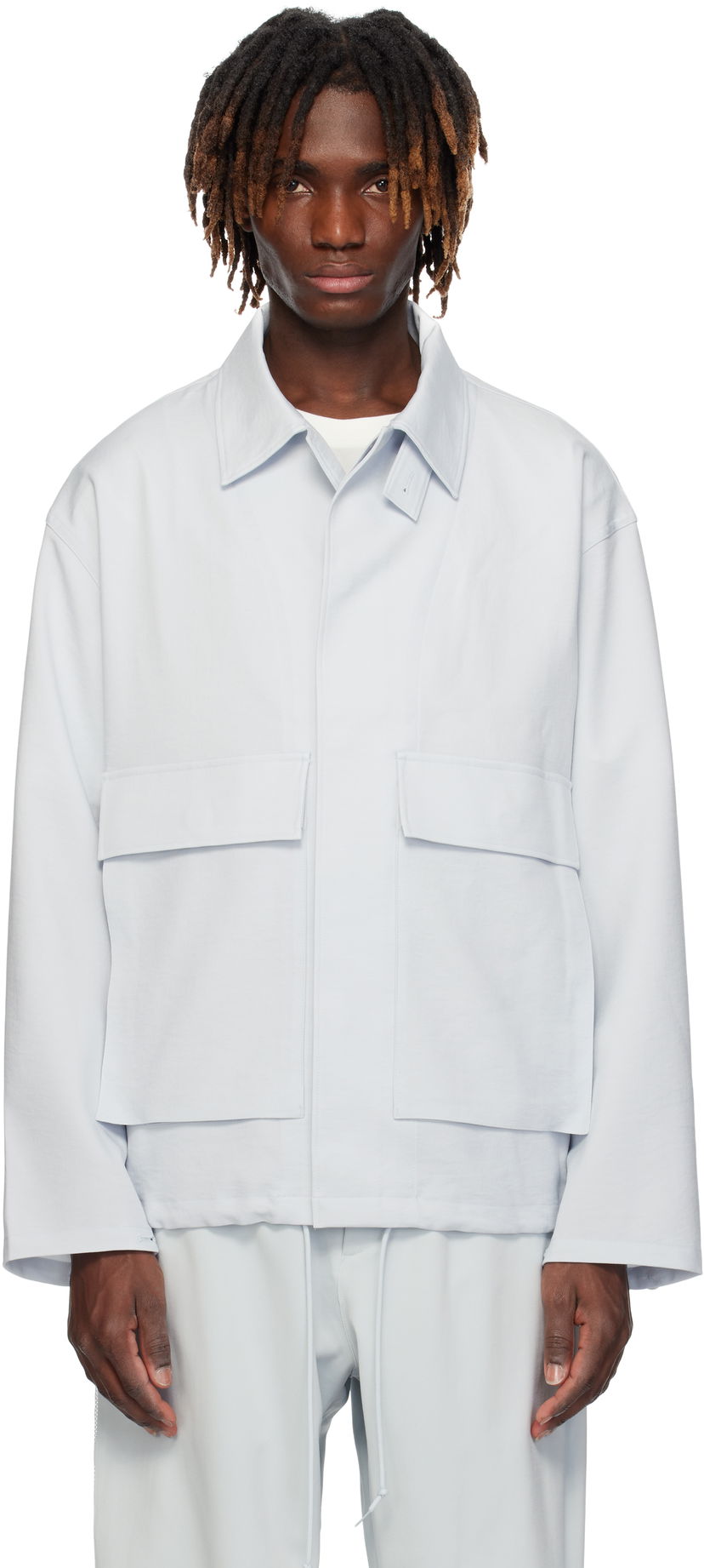 Takki Y-3 Y-3 Sport Uniform Coach Jacket Sininen | JM7798