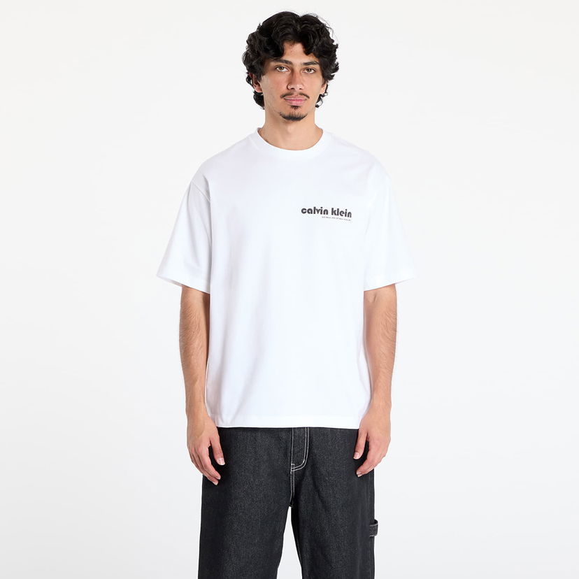 T-paita CALVIN KLEIN Calvin Klein Jeans Short Sleeve T-Shirt Valkoinen | LV04RC829G YAA