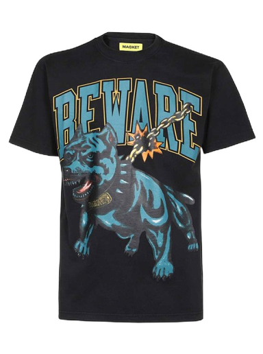 T-paita MARKET Beware Dog Washed Tee Musta | 399001086