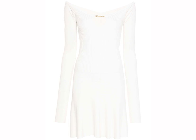 Mekko Jacquemus Jacquemus Mini Pralu Dress Valkoinen | 241KN356-2358