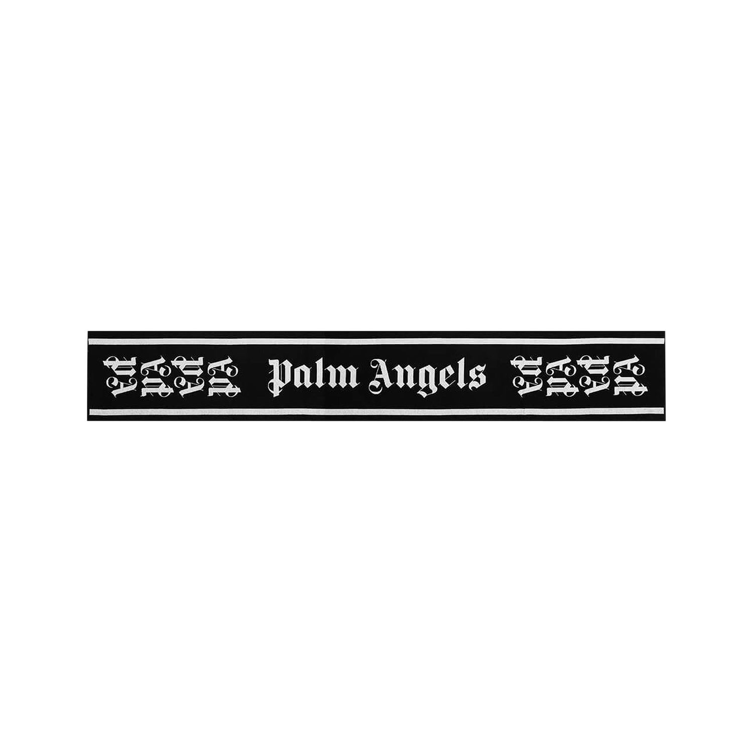 Huivi Palm Angels Gothic Monogram Scarf Musta | PMMA007F195720491001, 1