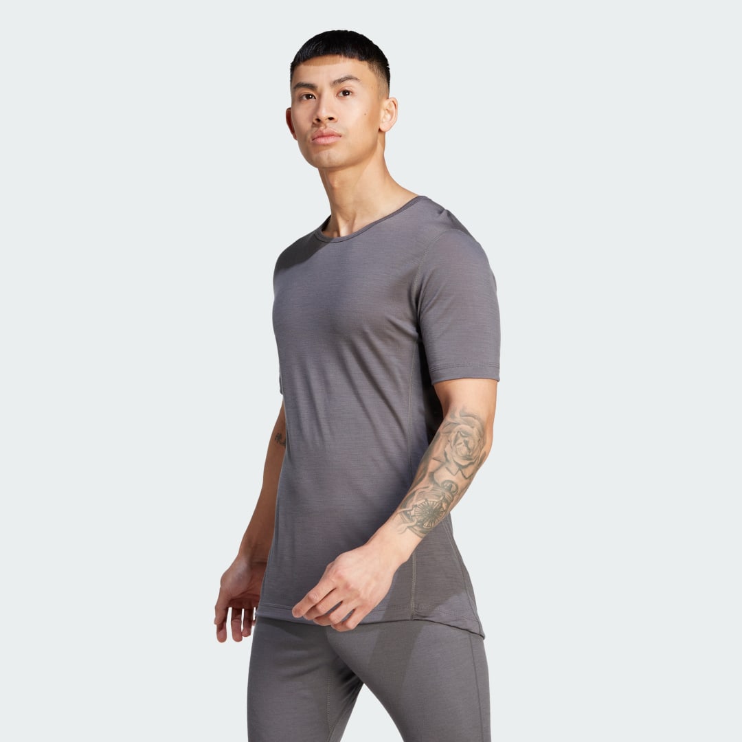T-paita adidas Originals Xperior Merino 150 Baselayer Harmaa | HZ8552, 1