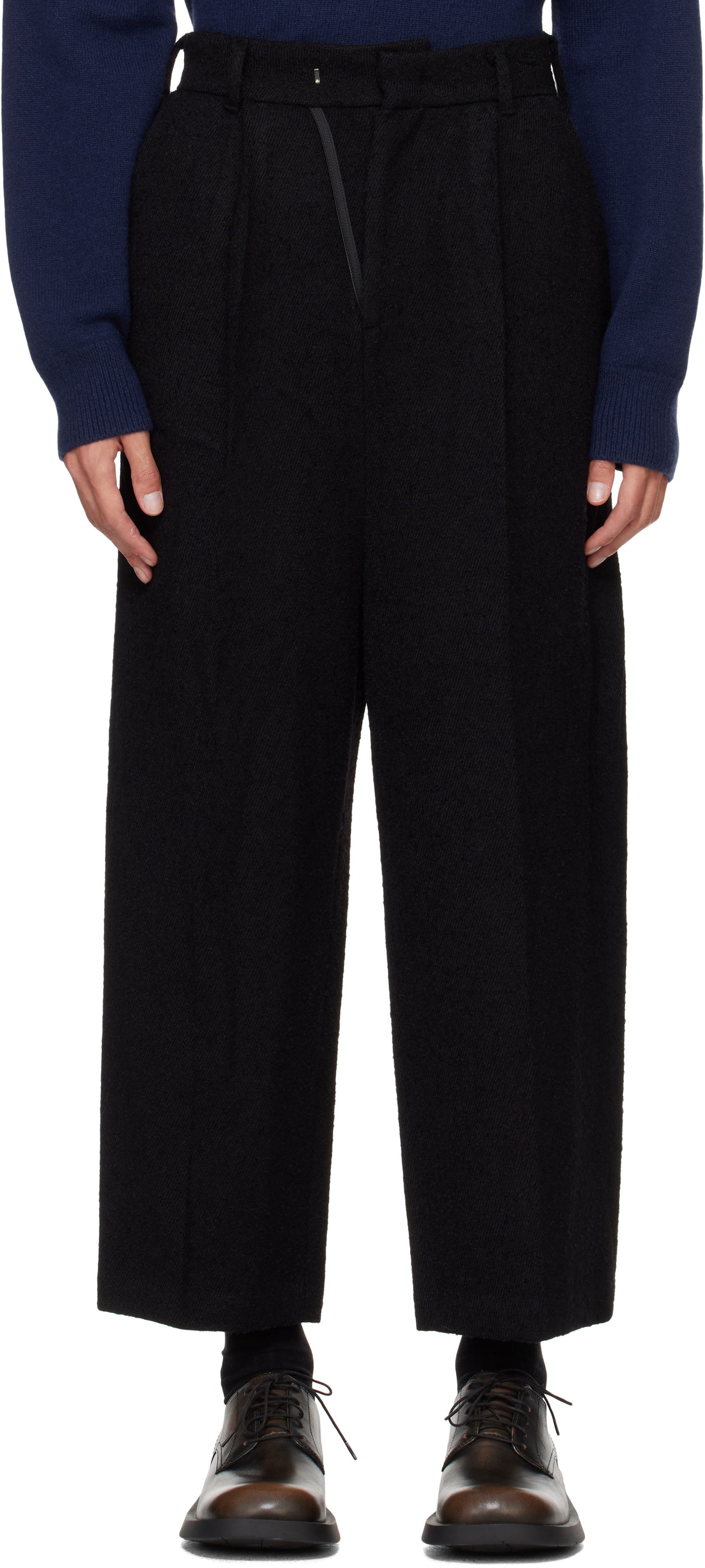 Housut ADER ERROR Brushed Trousers Musta | BN01FWSA0210BK, 0