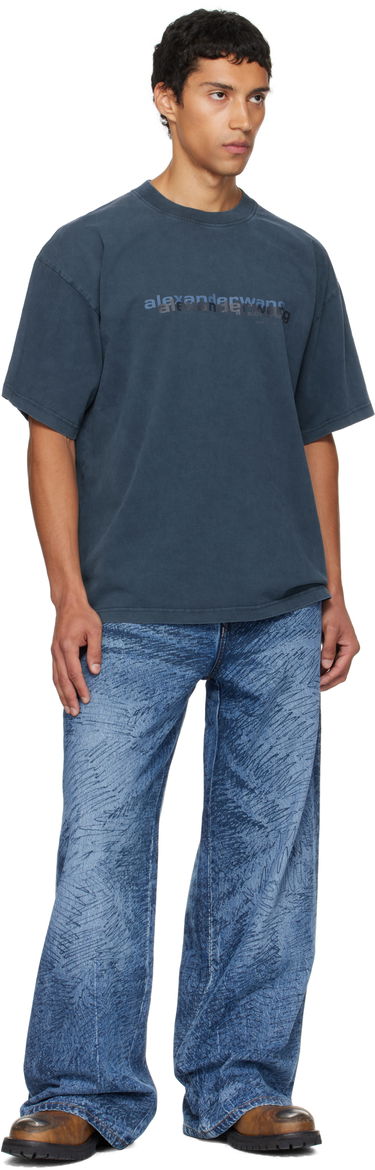 Jeans Alexander Wang Relaxed Graphic Print Jeans Sininen | 6DC3254830, 3