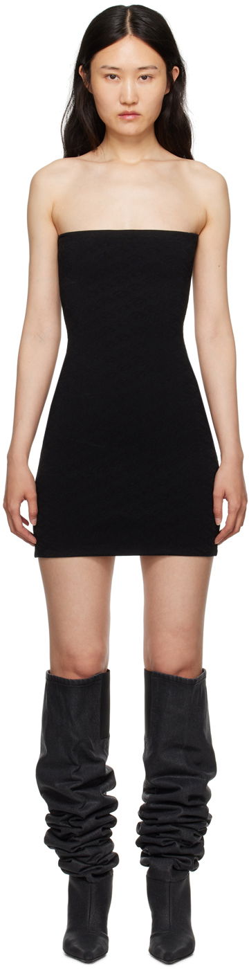 Mekko Alexander Wang Strapless Mini Dress Musta | 4KC3236049