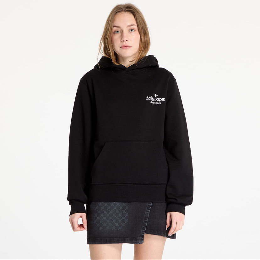 Huppari DAILY PAPER Daily Paper Overlooked Hoodie Musta | 2423064
