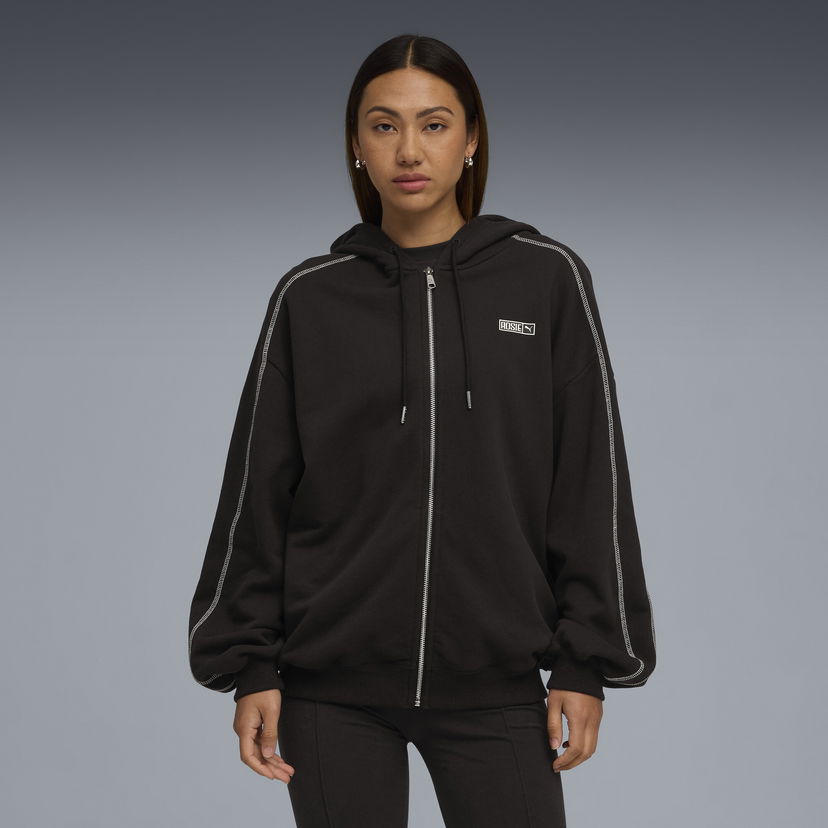 Huppari Puma PUMA x ROSÉ T7 Women's Hoodie Musta | 633801_01