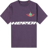 T-paita HERON PRESTON Globe Burn T-Shirt Violetti | HMAA032F23JER0173750, 1