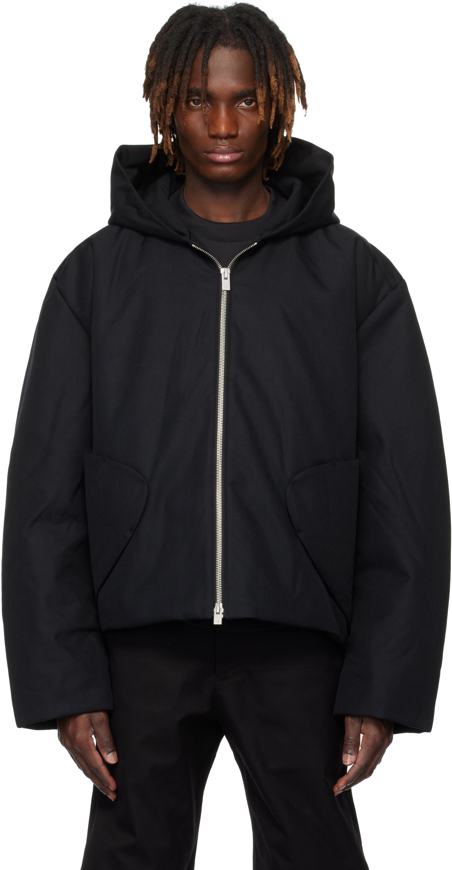 Puffer takki HELIOT EMIL Heliot Emil Avalanche Hooded Puffer Jacket Musta | PRESS25_M_02_148_BLK01, 0