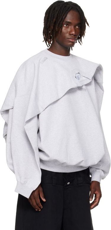 Huppari VETEMENTS VETEMENTS Double Layered Sweatshirt Harmaa | UH76CW400G, 4