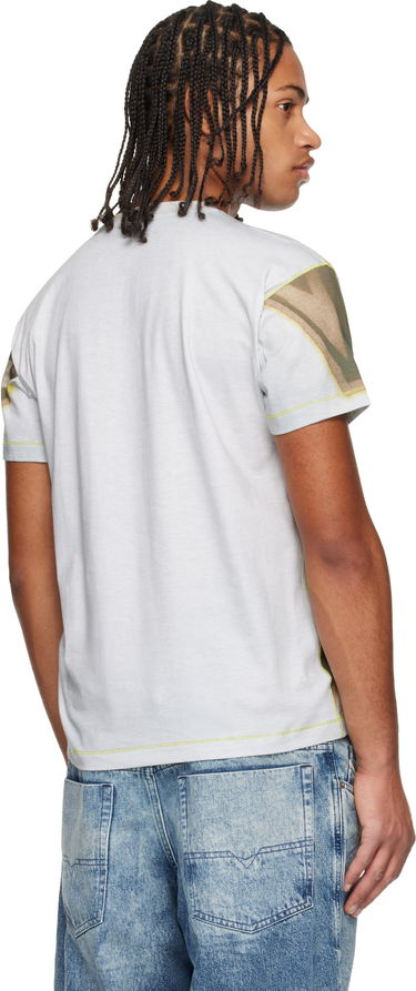 T-paita Diesel T-Norm-Show Short Sleeve T-shirt with Faded Gradient Pattern Monivärinen | A21228-0BKBY-9ECA, 2