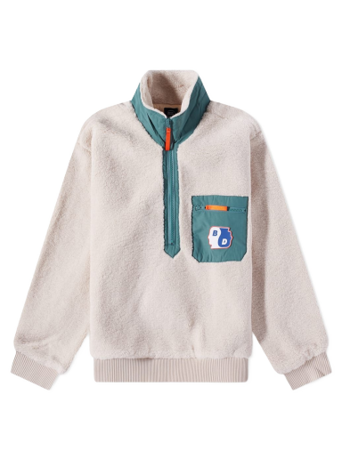 Takki Brain Dead Ying Yang Half Zip Jacket Beige | BDW22O19002603WH04