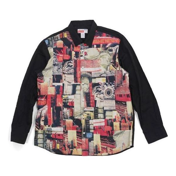 Paita Supreme Patchwork Button-Up Shirt by Comme des Garcons Monivärinen | SUP-FW18-408