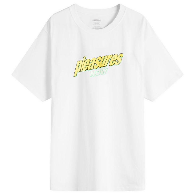 T-paita Pleasures Quench Graphic T-Shirt, Size Large Valkoinen | P25SU043-WHT