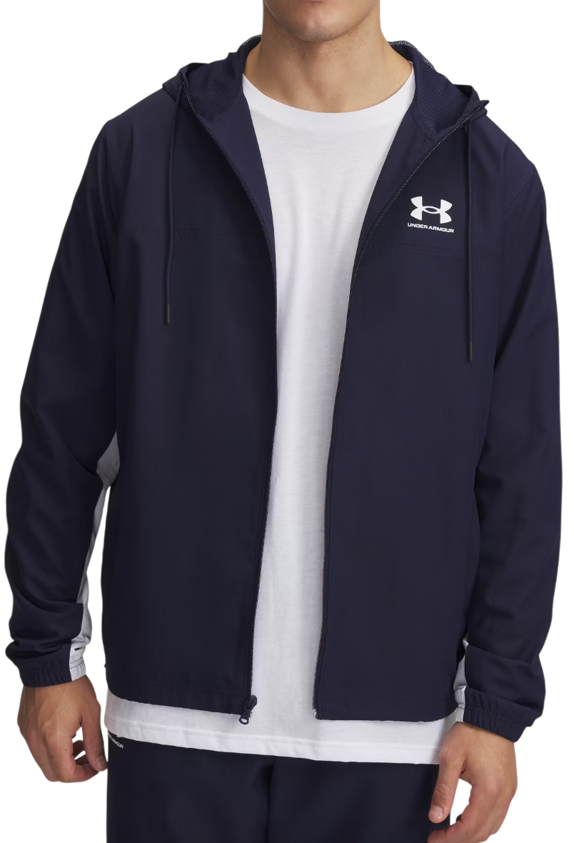 Tuulitakki Under Armour Under Armour UA Rival Woven Windbreaker Hoodie Tummansininen | 1390149-410