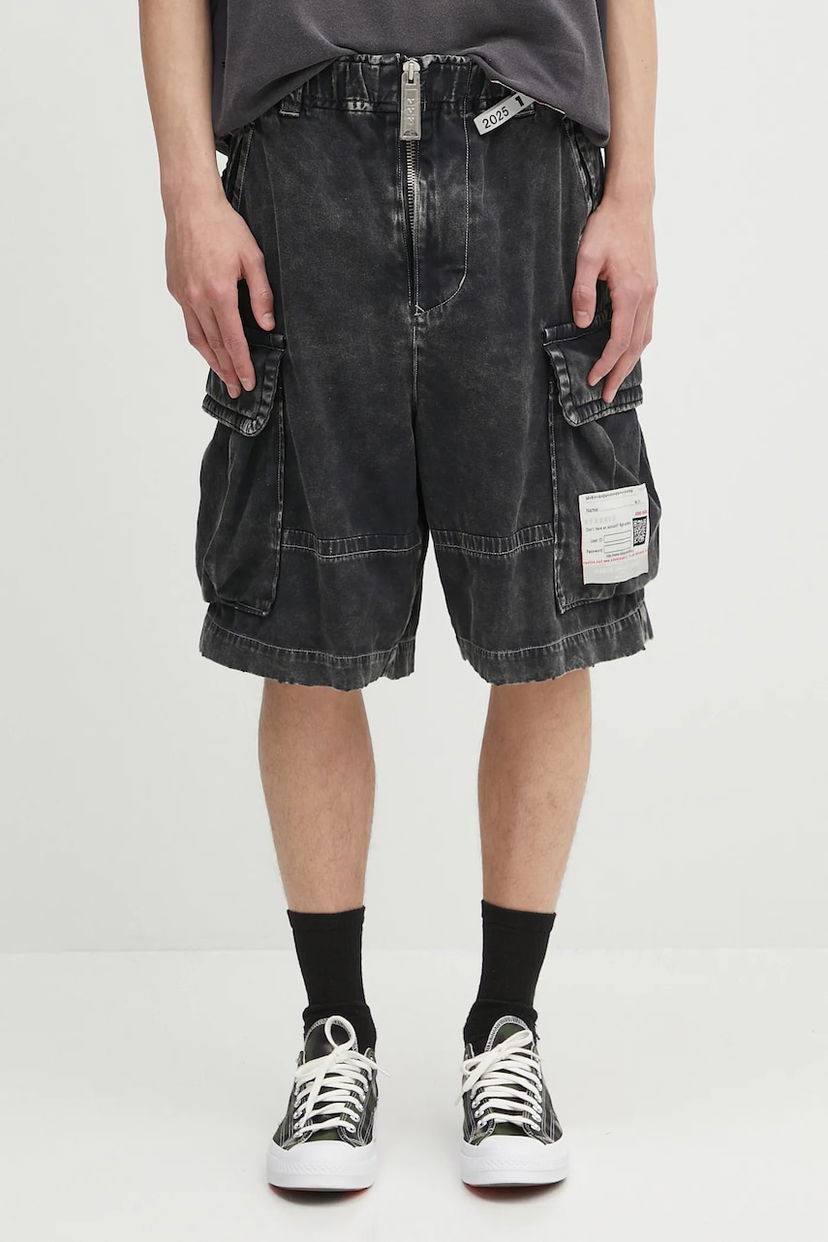 Shortsit Maison MIHARA YASUHIRO Maison MIHARA YASUHIRO Amateur Sewn Cargo Shorts Musta | A14PT054
