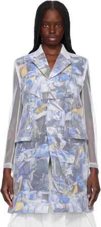 Comme des Garçons Layered Mesh Print Jacket
