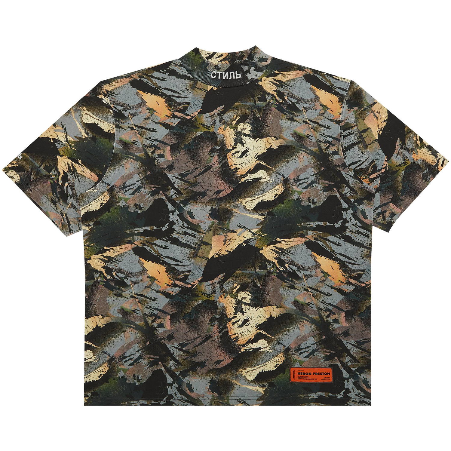Paita HERON PRESTON Turtleneck Tee Harmaa | HMAA021S22JER0015901, 1