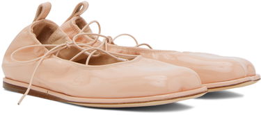 Vaatteet Simone Rocha Simone Rocha Heart Toe Ballerina Flats Vaaleanpunainen | RMP15 0782, 3