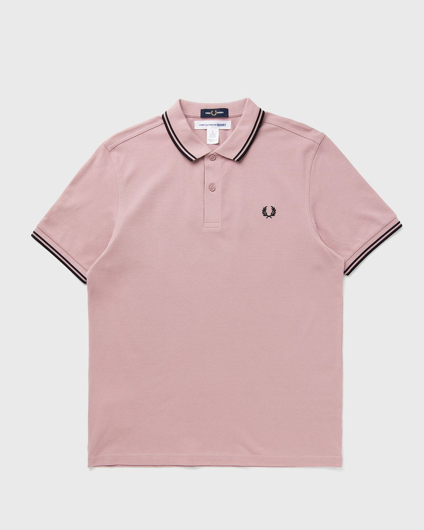 Poolopaita Comme des Garçons Fred Perry T-Shirt Vaaleanpunainen | FO-T501-S25-2