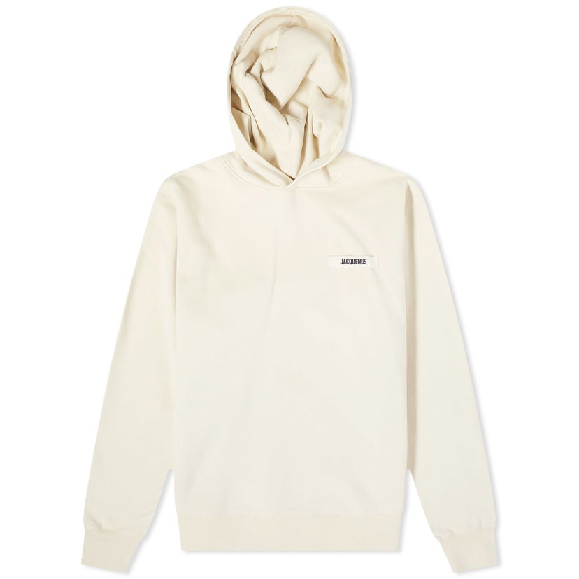 Huppari Jacquemus Gros Grain Logo Hoodie Beige | 24E245JS247-2036-150
