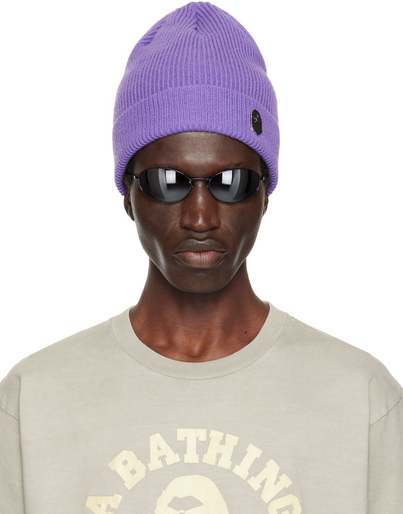 Pipo BAPE BAPE One Point Knit Beanie Violetti | 001HTK801304M