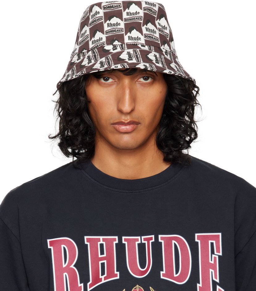 Hattu Rhude Moonlight Bucket Hat Burgundia | RHFW24HA01092