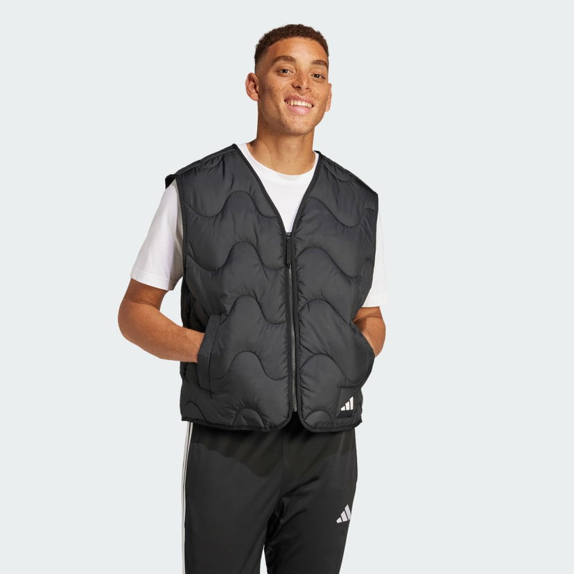 Liivi adidas Performance Nuganic Light Insulated Vest Musta | JJ1192