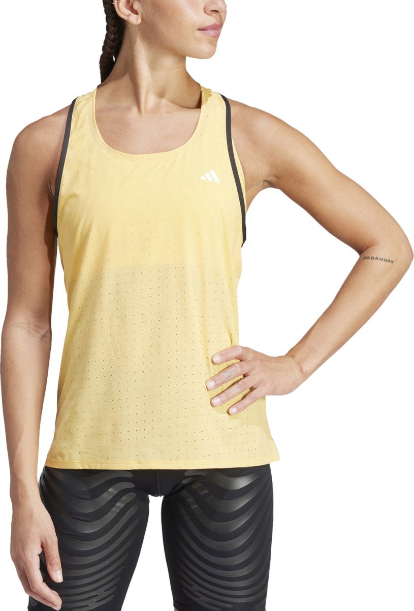 Tankkitoppi adidas Performance adidas ADIZERO TANK W Keltainen | in1117