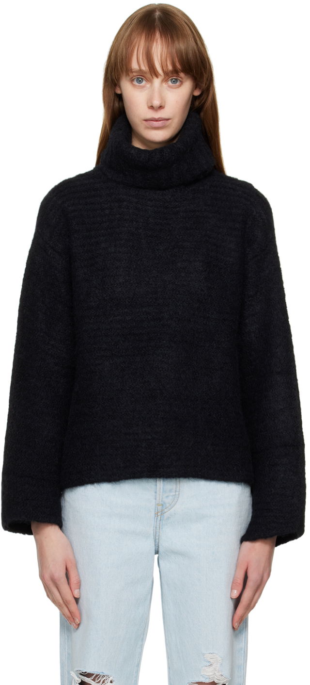 Villapaita A.P.C. Tessa Black Turtleneck Sweater Musta | WPAAS-F23150