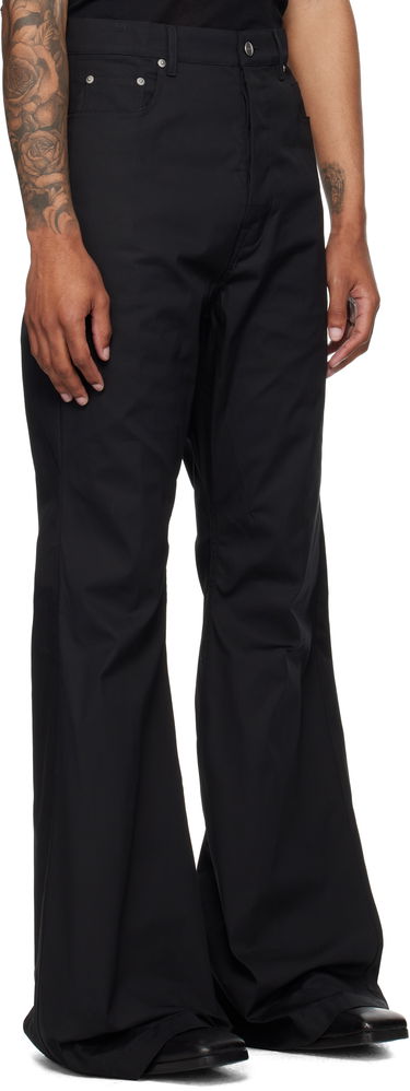 Housut Rick Owens Rick Owens Concordians Bolan Bootcut Trousers Musta | RU02E1335 TE, 1