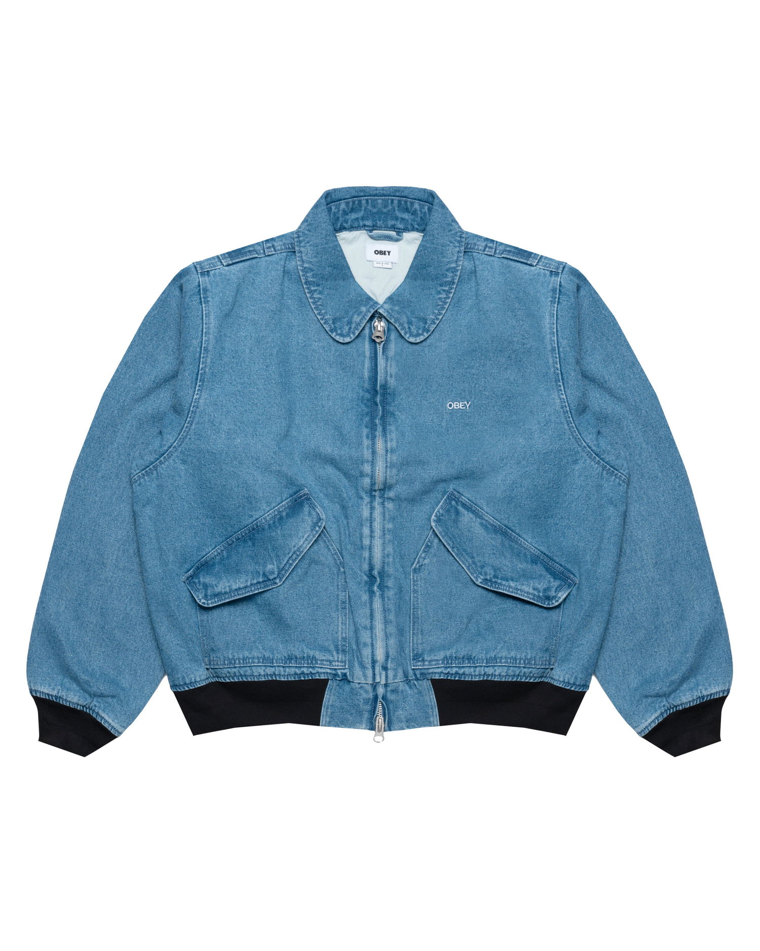 Bomber-takki OBEY Obey CWU Denim Jacket Sininen | 121800587-LIN, 0