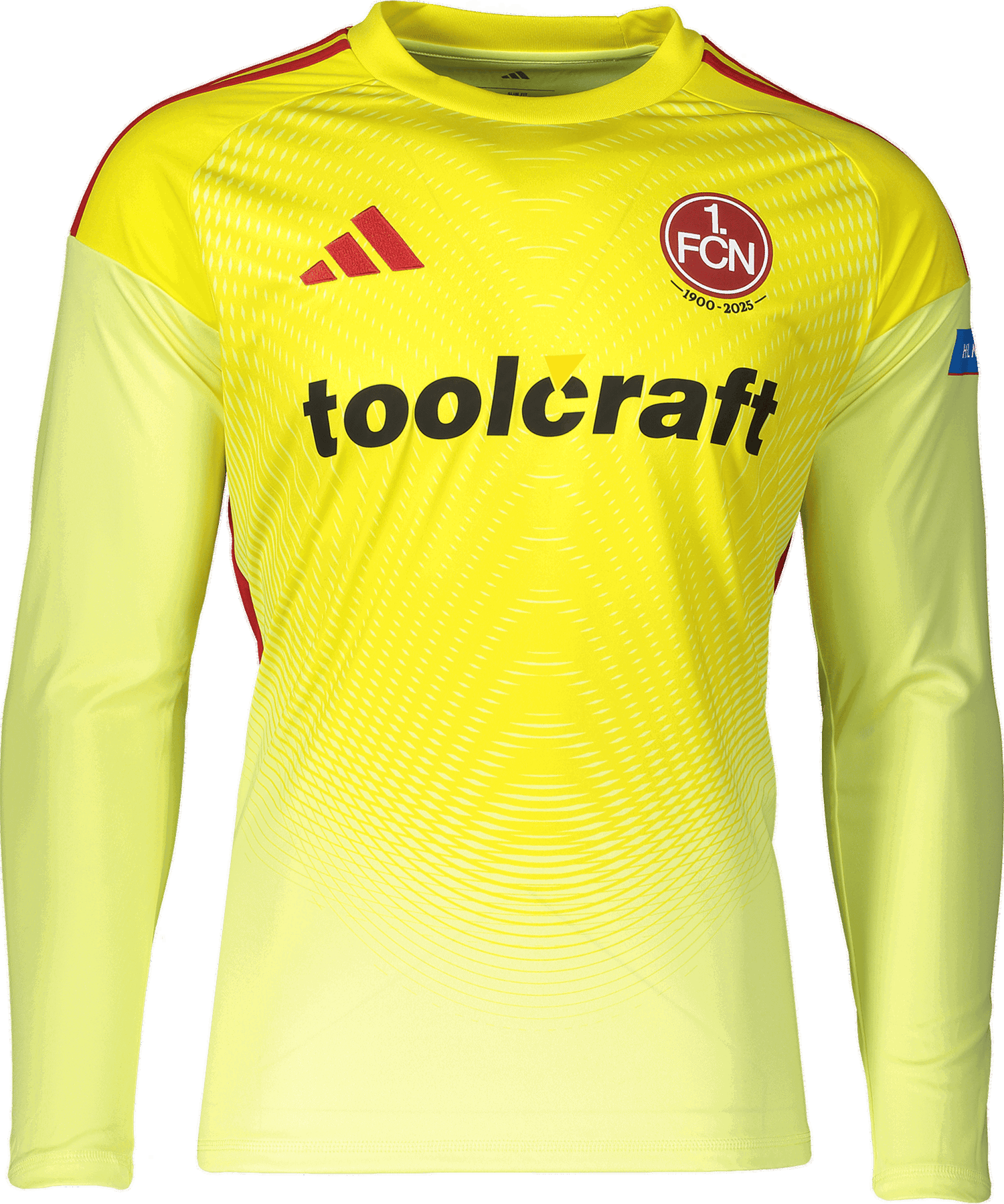 Jersey adidas Originals 1. FC Nürnberg Goalkeeper 2025/26 Jersey Keltainen | 6fcnjn2018, 0