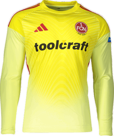 Jersey adidas Originals 1. FC Nürnberg Goalkeeper 2025/26 Jersey Keltainen | 6fcnjn2018, 0