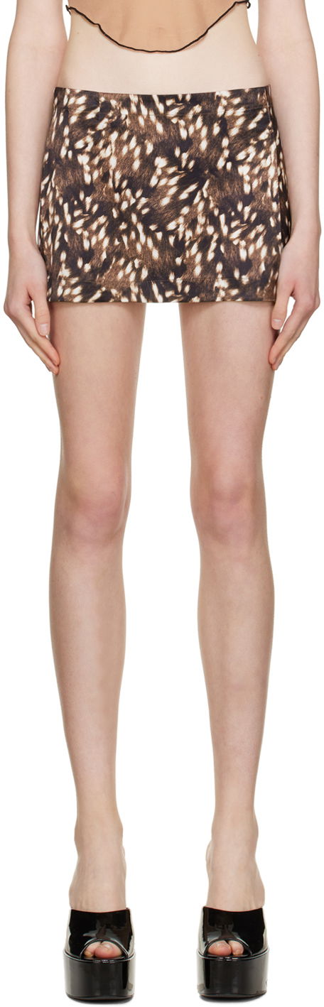 Hame Miaou Miaou Micro Miniskirt Ruskea | 4012SS1BMB
