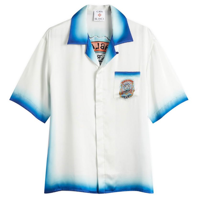 Paita Casablanca Casablanca Casa Way Skate Vacation Shirt, Size Large Valkoinen | U-MS25-SH-003-03