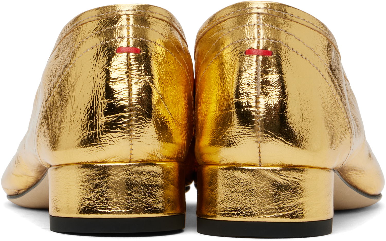 Kengänhoito Aeyde Aeyde Pippa Leather Ballerina Flats Metallinen | A11-FL-GLVR25RO126-SS25-902-068, 1