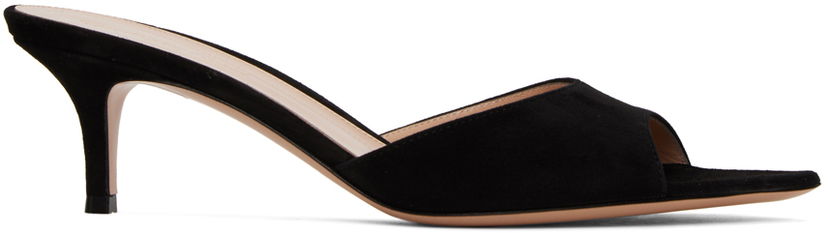Tennarit ja kengät Gianvito Rossi Pointed Suede Heeled Mules Musta | G15110.55RIC.CAM
