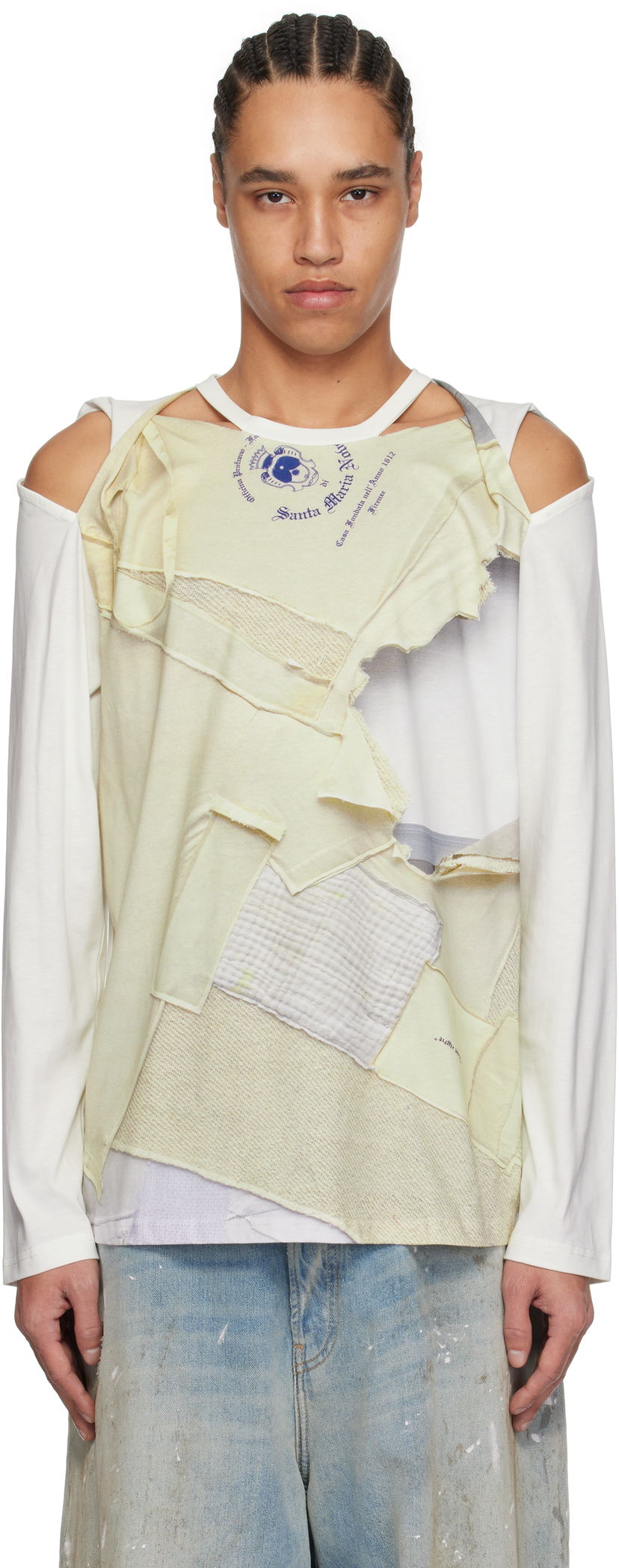 T-paita Perks And Mini Perks and Mini Martine Syms Edition Slash Long Sleeve T-Shirt Valkoinen | 4582